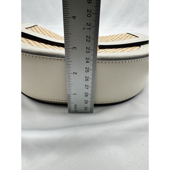 Cheval Firenze Crossbody Purse Straw Leather White NWT Cruise Vacation Old Money - Picture 13 of 15